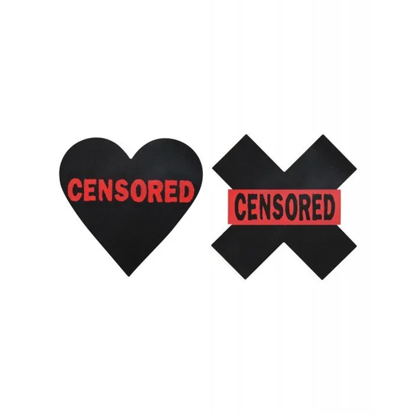 Peekaboos Censored Hearts & X Pasties