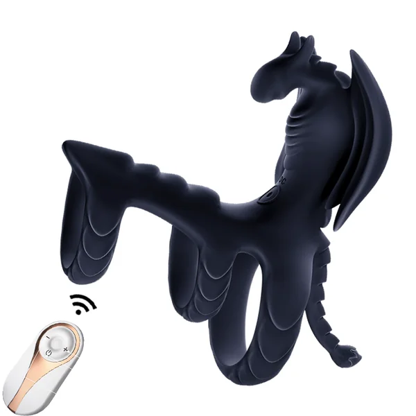 Penis Rings Dragon-Shape Male Sex Toys with 10 Vibration Modes