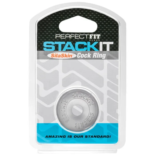 Perfect Fit Stackit Cock Ring - Clear