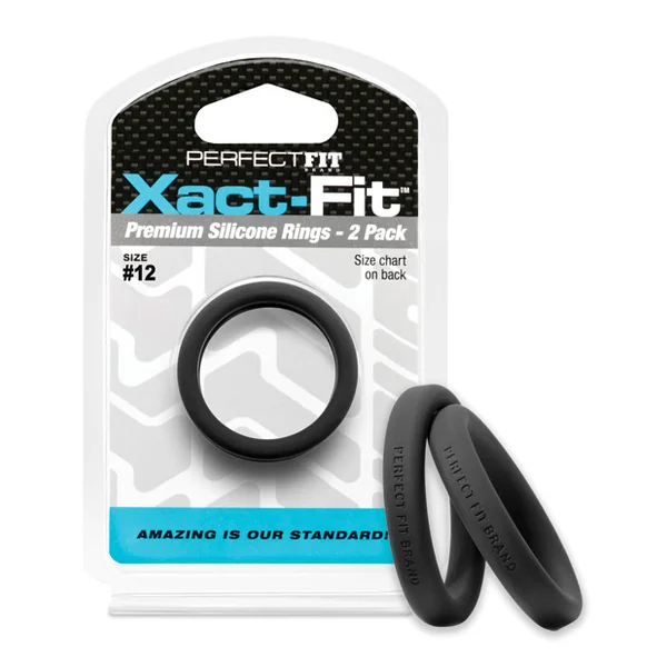 PERFECT FIT XACT-FIT #12 2 PK BLACK