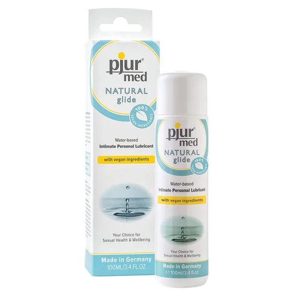 pjur med NATURAL Glide Water-based Intimate Personal Lubricant 3.4oz
