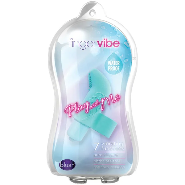 Play with Me Finger Vibe Blue 3.5-Inch Vibrating Bullet