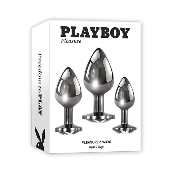 Playboy Pleasure 3 Ways Butt Plug Set