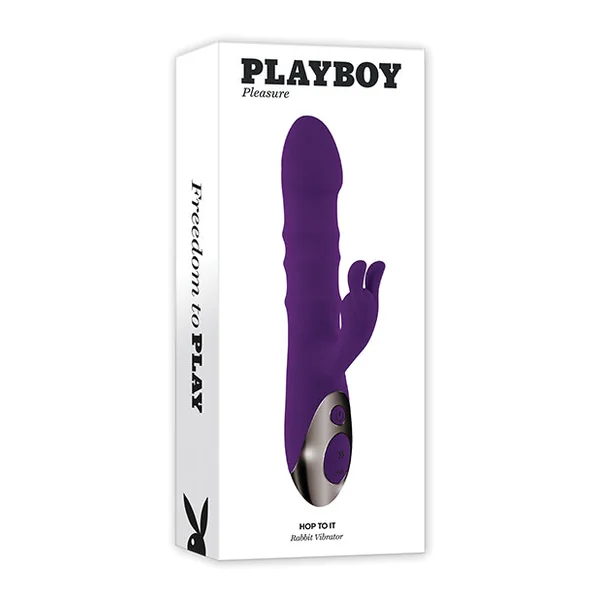 Playboy Pleasure Hop To It Rabbit Vibrator - Purple