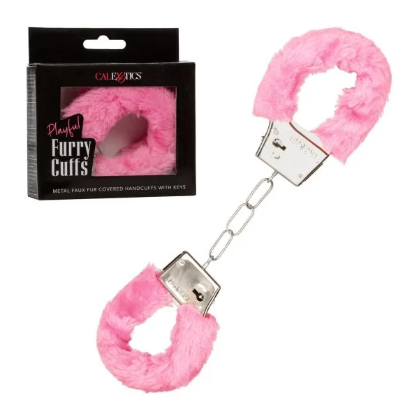 PLAYFUL FURRY CUFFS PINK