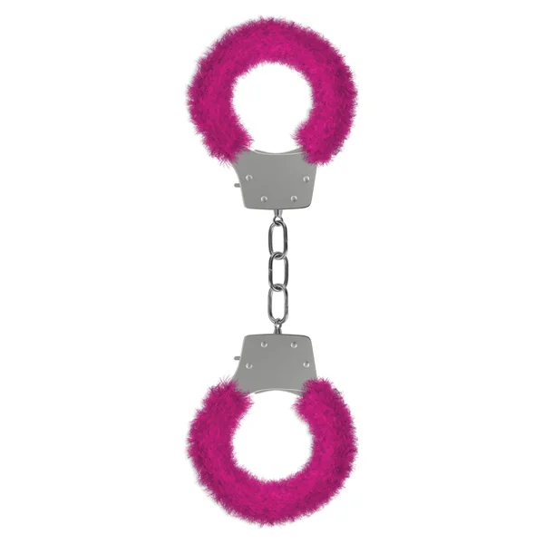 Pleasure Furry Handcuffs - Pink