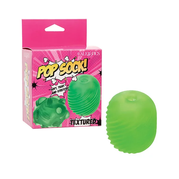 Pop Sock Textured Masturbator - Green