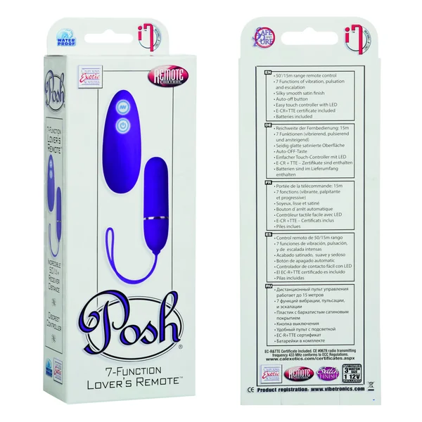 POSH 7 FUNCTION LOVERS REMOTE PURPLE