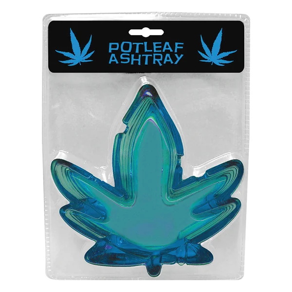 Pot Leaf Ashtray - Blue