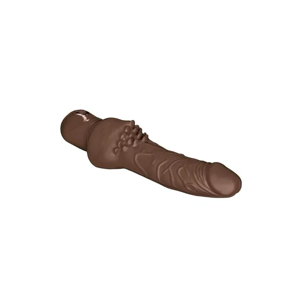 Power Stud Cliterrific Vibrating Dildo – Chocolate