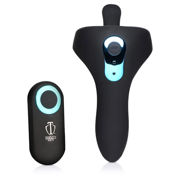 Power Taint 7X Silicone Cock and Ball Ring with Remote