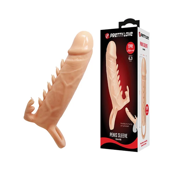 Pretty Love Emmitt 6.3" Penis Sleeve - Ivory