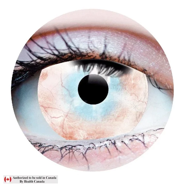 Primal Plague White Mini Sclera Costume Contact Lenses