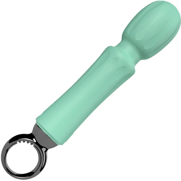 PrimO Wand Rechargeable Silicone Vibrator By Screaming O - Kiwi Mint