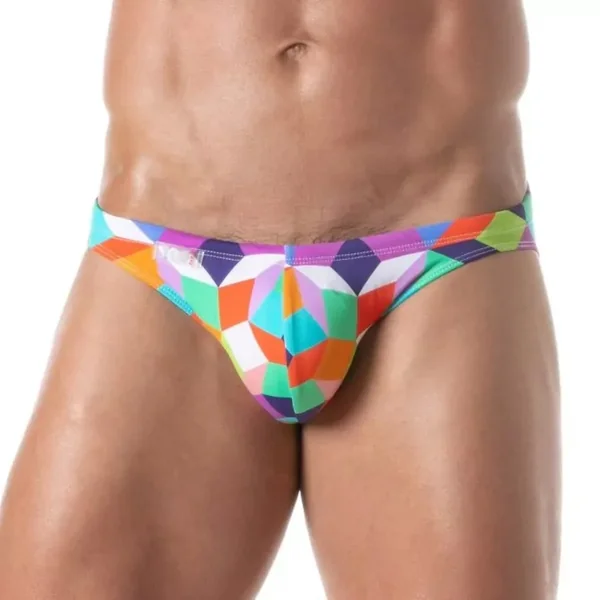 Print Swim Mini Briefs Purple – Size : XL