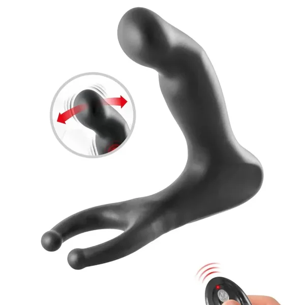 Prostate & Movement Vibrator - Blue Junker F2 | Triple Pleasure, P Spot, Perineum & Testicles