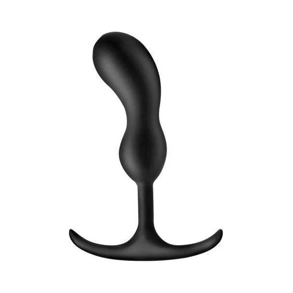 Prostate Stimulator - Heavy Hitters - Premium Silicone Weighted Prostate Plug - Small