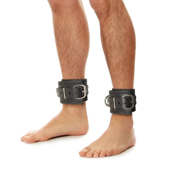 Prowler RED Leather Lockable Ankle Restraints LXL