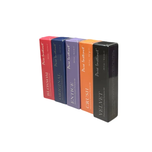 PURE INSTINCT PHEROMONE INFUSED PERFUME OIL ACRYLIC CUBE DISPLAY W/TESTERS (36PCS)