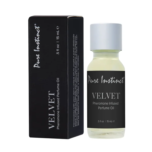 Pure Instinct Pheromone Perfume Oil Velvet - 15 ml Dropper Glass