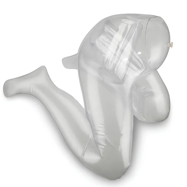 PVC Inflatable Female Half-body Toroso Transparent Model