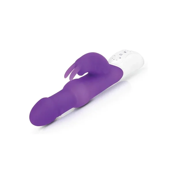 Rabbit Essentials Silicone Rechargeable Pearls Rabbit Vibrator – Purple