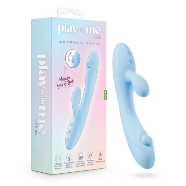 Rabbit & G-Spot Vibrator - Blush Novelties - Play With Me Rabbit Moondust Magic