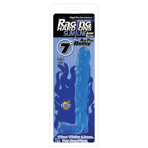 Raging Hard Ons Slimline 7" Ballsy - Blue Jelly
