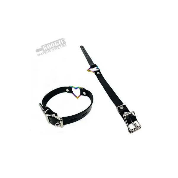 Rainbow Heart Collars