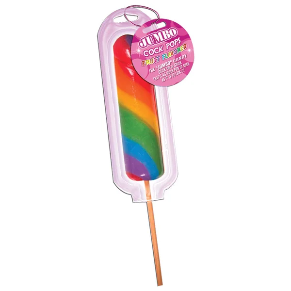 Rainbow Jumbo Cock Lollipop