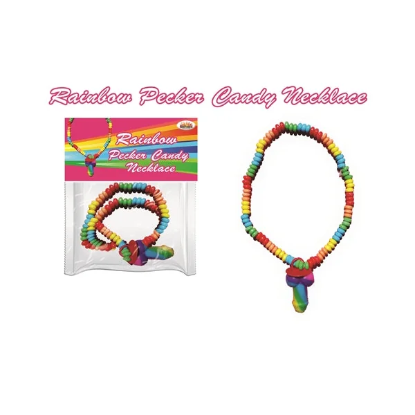 Rainbow Pecker Candy Necklace