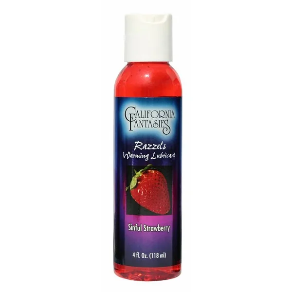 RAZZELS STRAWBERRY WARMING LUBE 4 OZ
