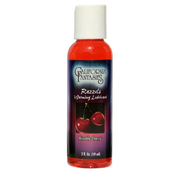 Razzels Warming Lubricant - Kissable Cherry - 2.5 Fl. Oz. Bottle