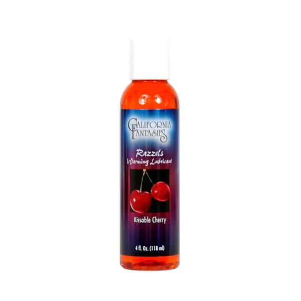Razzels Warming Lubricant - Kissable Cherry - 4 Oz. Bottle