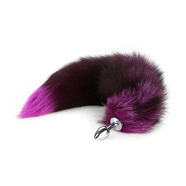 Real Fox Tail Anal Plug Large by XR