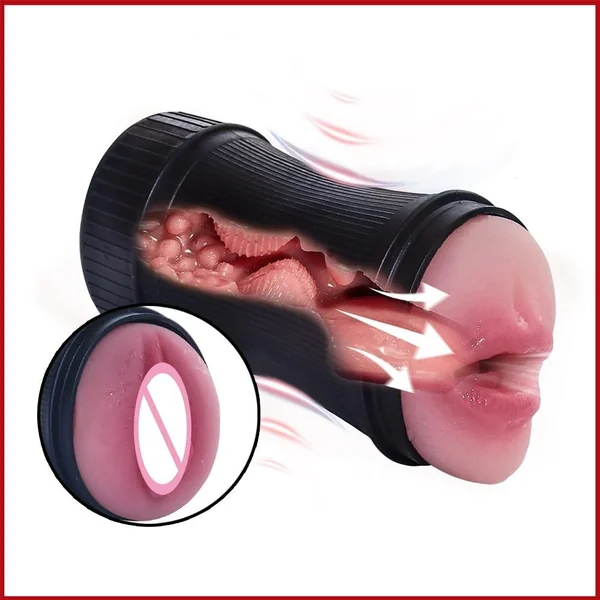 Real Vagina Masturbation Pussy Mouth Blowjob Masturbator Endurance Exercise Oral Sex for Man