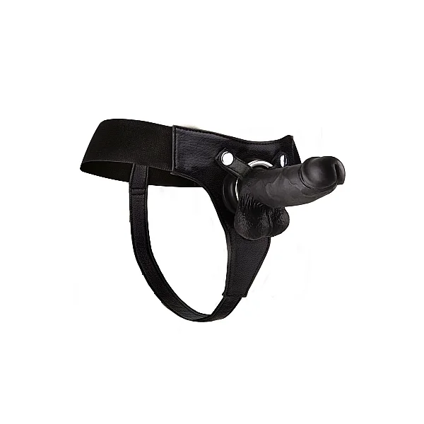 REALISTIC 8 STRAP ON BLACK “