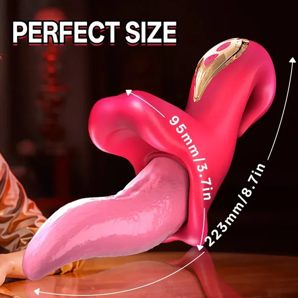 Realistic Tongue Vibrator Sex Toys for Women - Handy Vibrating Dildo G-spot Female Masturbator