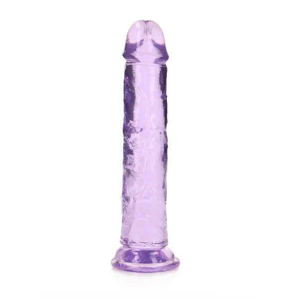 RealRock Crystal Clear 7" Jelly Dildo With Suction Cup