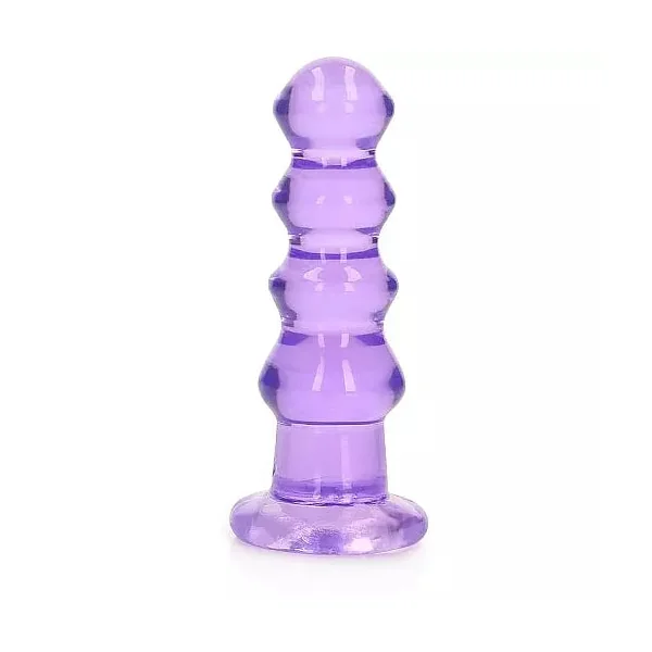 Realrock Crystal Clear Curvy Anal Plug 5.5" by Shots