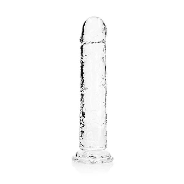 REALROCK REALISTIC STRAIGHT DILDO 11IN TRANSPARENT