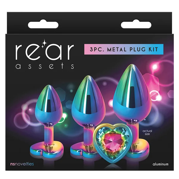 Rear Assets Heart Plug Trainer Kit - Rainbow