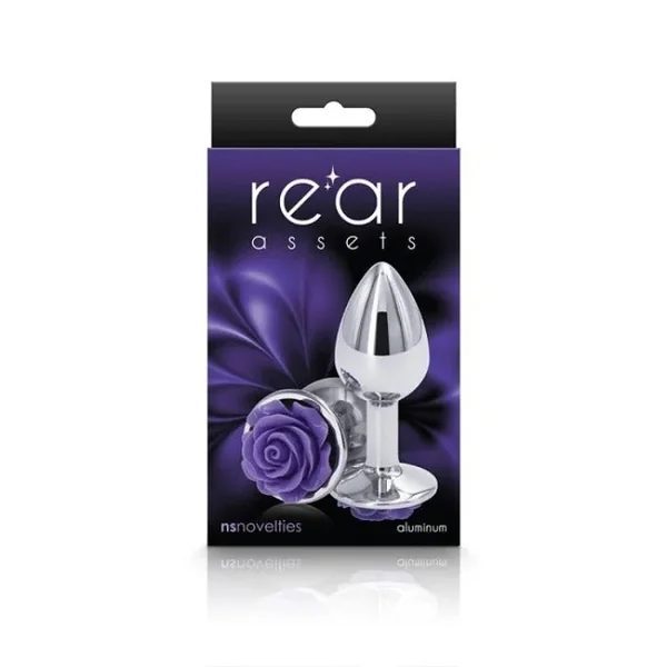 Rear Assets “Rose” Small Plug Purple/Silver