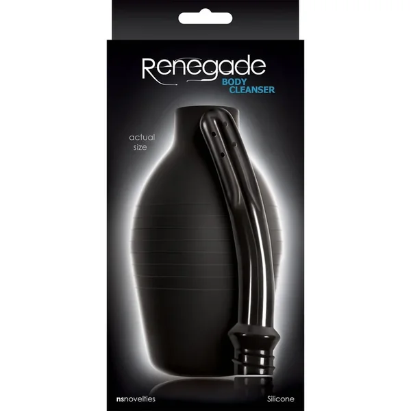 Renegade Body Cleanser Silicone Enema Black