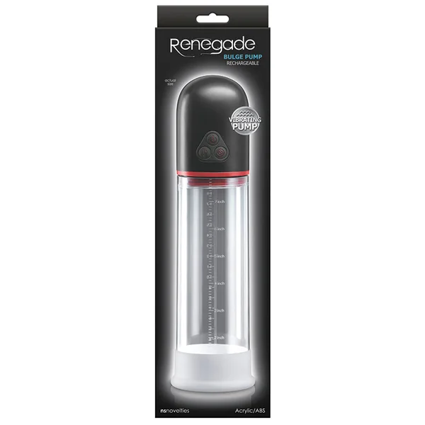 Renegade Bulge Vibrating Suction Pump - Black