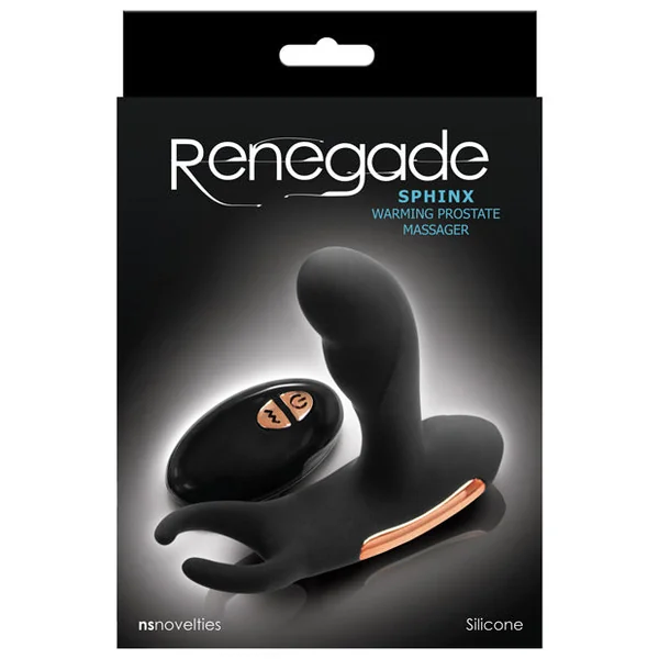 Renegade Sphinx Warming Prostate Massager - Black