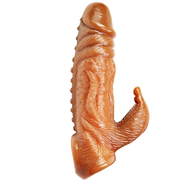 Reusable Penis Extender Male Vibrating Penis Sleeve