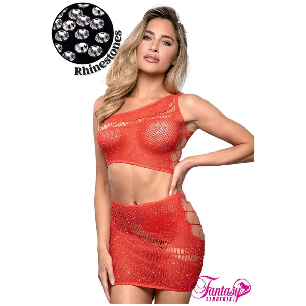 Rhinestone 2pc Set by Fantasy Lingerie