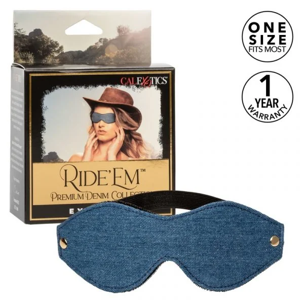 Ride Em™ Denim Eye Mask by Cal Exotics