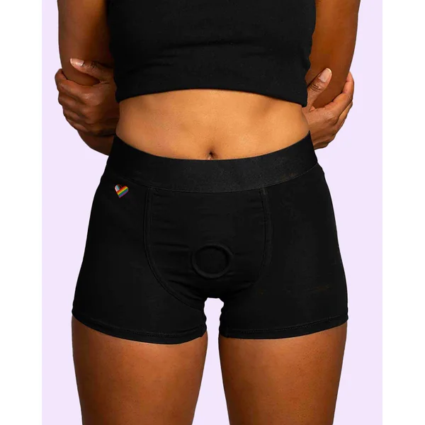 RideHer Boxer - Lingerie Strap-On Harness